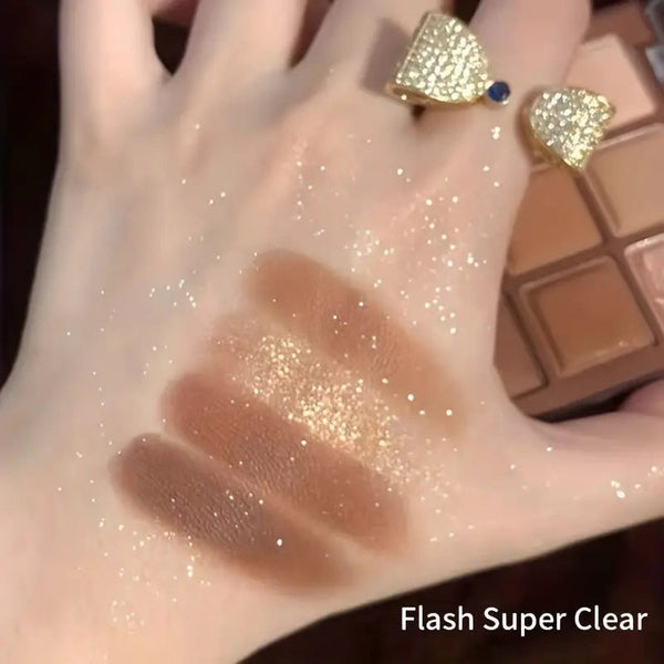 9 Colors Eyeshadow Palette Earth Color Tone Light Makeup