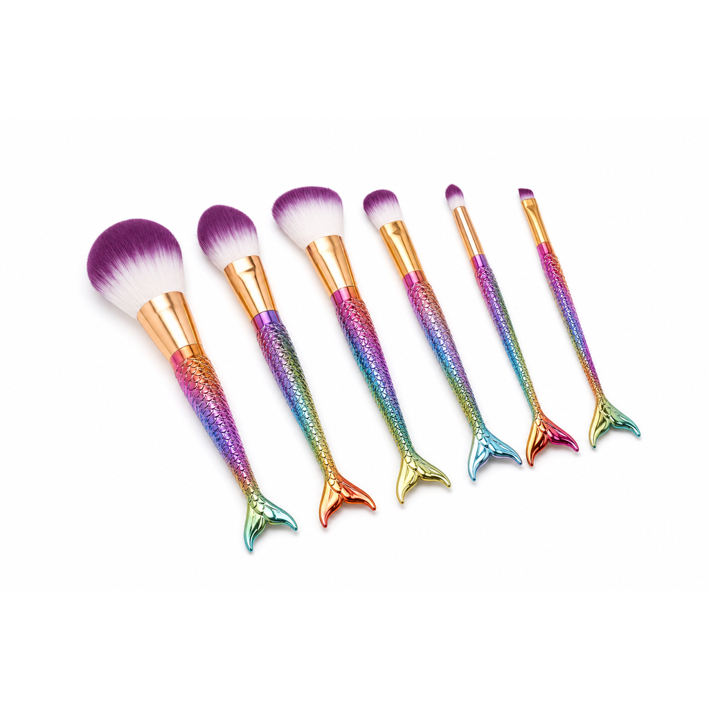 Makeup Mermaid Eye Makeup Brush Cosmetic Eyeshadow Eyeliner Blending Pencil Makeup Brush Tool Kit