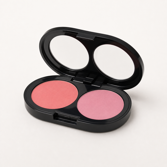 Cheek Blusher 2 Color In 1 Soft Smooth Makeup Mineral Press Powder Blush Powder