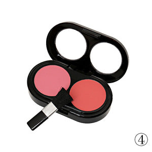 Cheek Blusher 2 Color In 1 Soft Smooth Makeup Mineral Press Powder Blush Powder