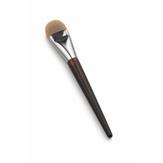 Makeup Brush Single Foundation Wood Handle Non-Marking Tongue Type Cosmetics