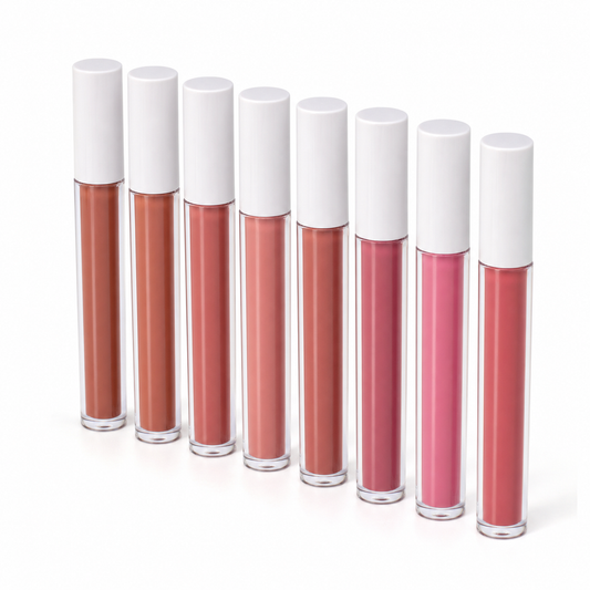 8 Colors Sunscreen Matte Lip Gloss Set Waterproof Kiss-proof Lip Kit