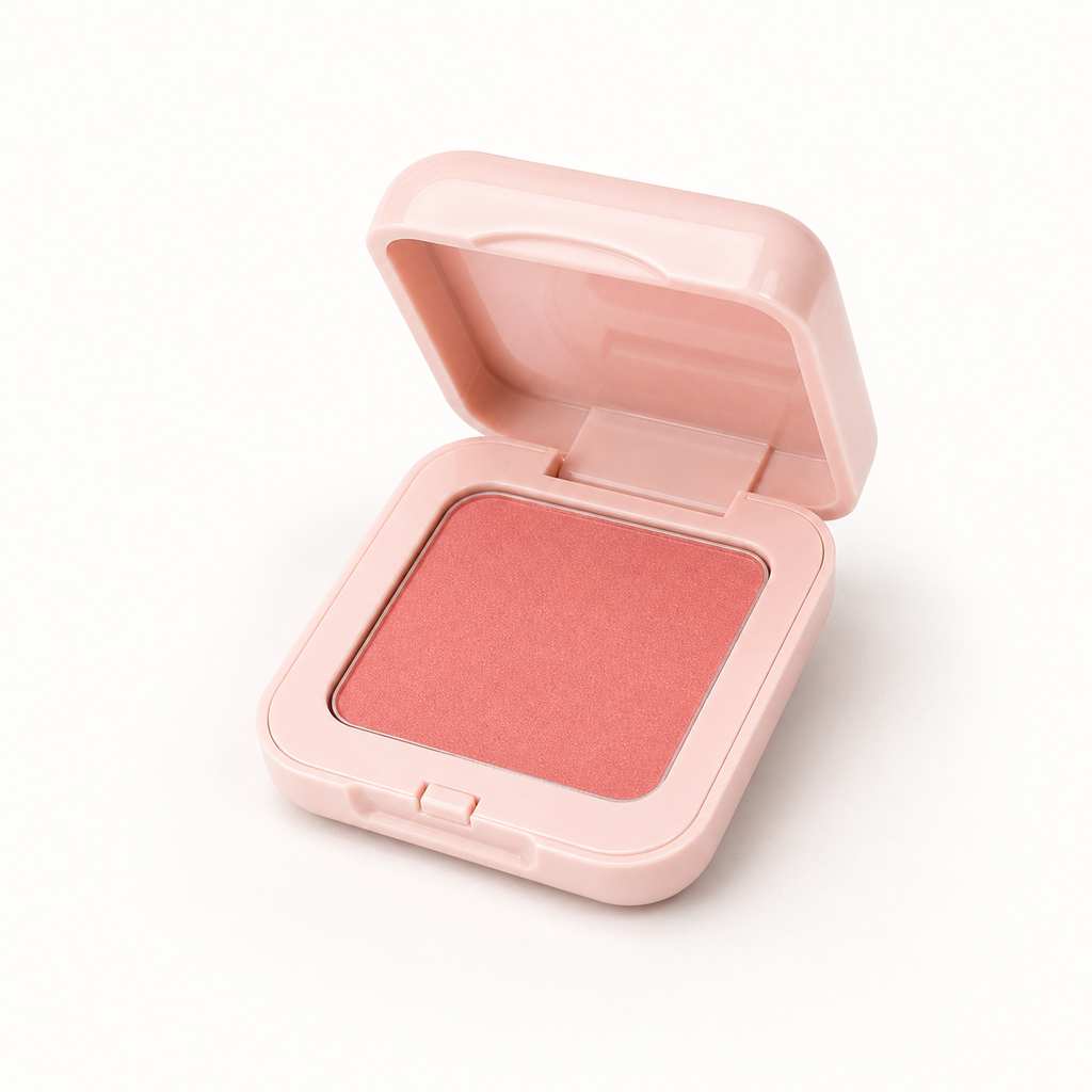 1pcs Matte peach blush highlight repair easy to color waterproof lasting brighten natural skin tone facial makeup blush palette
