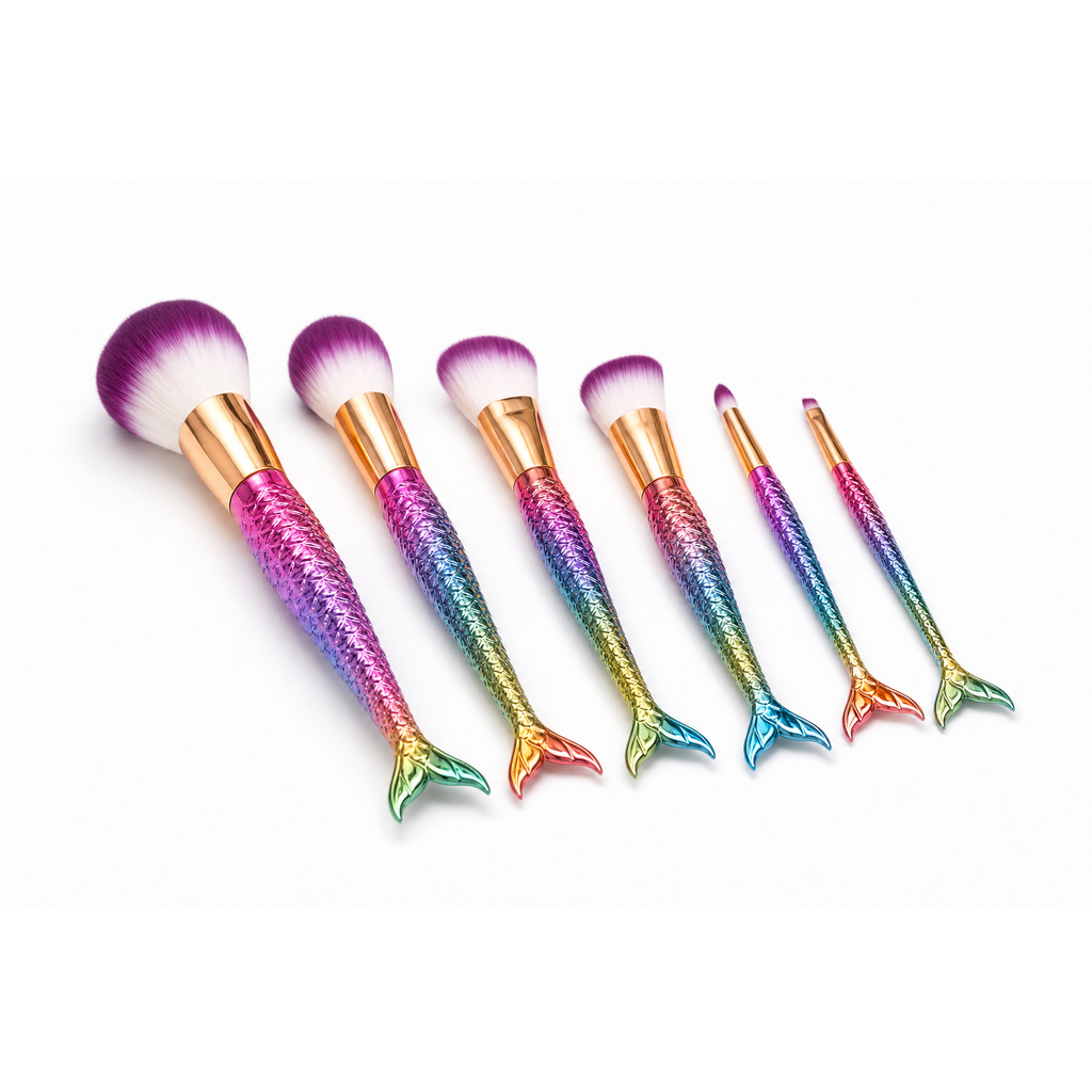 Makeup Mermaid Eye Makeup Brush Cosmetic Eyeshadow Eyeliner Blending Pencil Makeup Brush Tool Kit