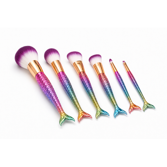 Makeup Mermaid Eye Makeup Brush Cosmetic Eyeshadow Eyeliner Blending Pencil Makeup Brush Tool Kit