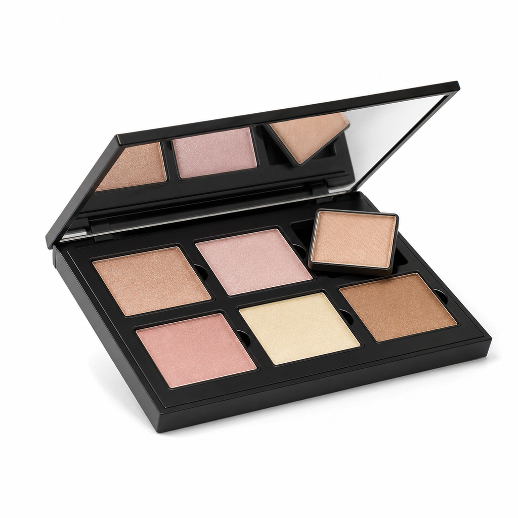 Batch of matte bright color eye shadow pearlescent makeup disc eye shadow disc foreign trade high-gloss facifying powder multi-color eye shadow disc processing