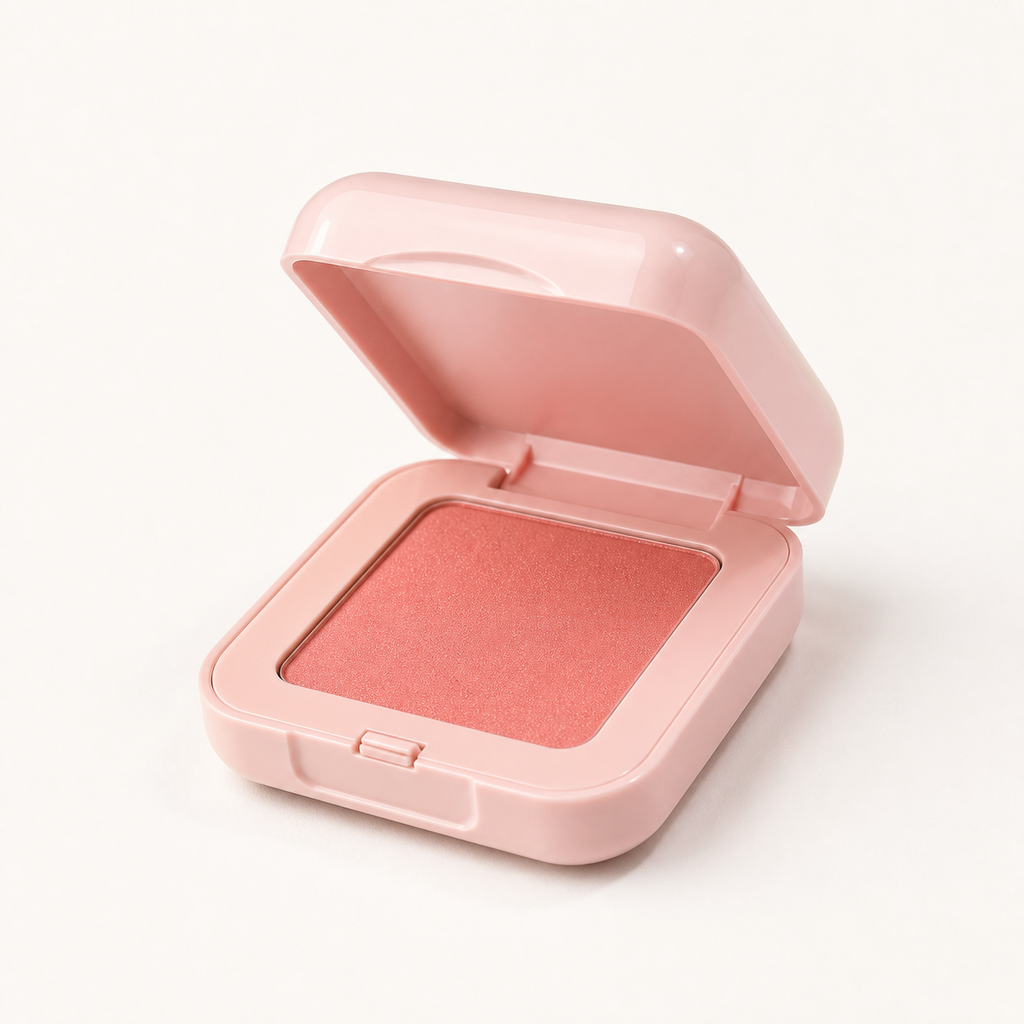 1pcs Matte peach blush highlight repair easy to color waterproof lasting brighten natural skin tone facial makeup blush palette