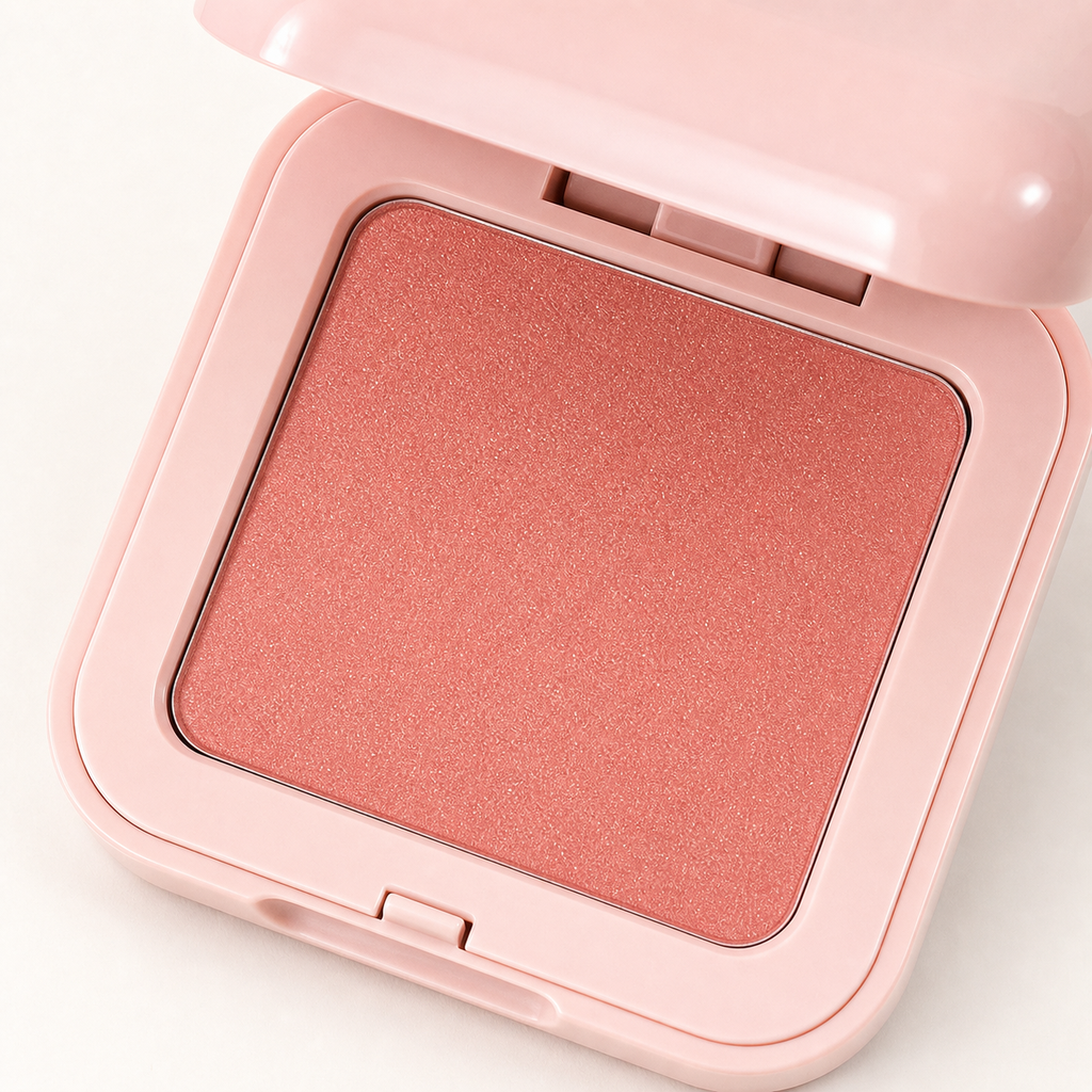 1pcs Matte peach blush highlight repair easy to color waterproof lasting brighten natural skin tone facial makeup blush palette